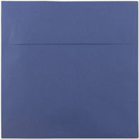 JAM Paper Square Invitation Envelopes - 8.5 x 8.5 - Presidential Blue - 25 Pack-Envelopes are made of 28 lb paper with a textured finish