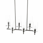 Modway Skylark 6-Light Chandelier - Clear/Black-ETL Listed for Damp Locations