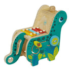 Manhattan Toy Musical Diego Dino Wood Toy-5-key metal xylophone