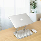 ShoppingAll Adjustable Laptop Stand - Silver-Silver colour