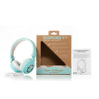Planet Buddies Kids Wired Headphones - Light Blue (Penguin)-100% recyclable packaging, with no plastic used