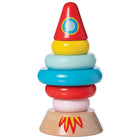 Manhattan Toy Stacker Rocket 7-Piece Magnetic Wooden Stack-7 wood disk stacking rings
