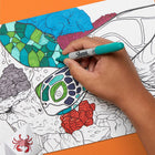 Sharpie Colouring Kit - Fine Point - Assorted Colours - 21 Pack-Remarkably resilient ink dries quickly and resists fading and water; AP certified