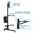Mount-It Mobile PC Workstation-Fits 13-to-32-inch monitors