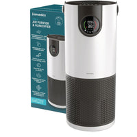 Homedics H400 2-in-1 Cool Mist Humidifier & Air Purifier-Humidified & Purified Air Benefits: Breathe easier, sleep better, relieves dryness, reduces static shock, adds moisture for houseplants, cleaner air, reduced allergens.