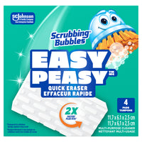Scrubbing Bubbles Easy Peasy Quick Eraser-Removes common BATHROOM stains (make-up, toothpaste, soap scum) effortlessly