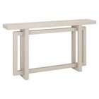 Hudson&Canal Breslow 55"W Console Table - Alder White-A modern transitional design for your entryway, living room, den, and more