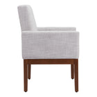 Zuo Senzil Dining Chair - Ivory-Dimensions: 24.4" L x 24.8" W x 36.2" H
