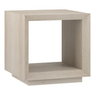 Hudson&Canal Evie 22"W Rectangular Side Table - Alder White-A modern contemporary design for your living room, den, and more