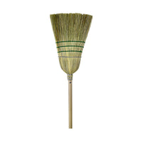 Globe Industrial Corn Broom - 1 Wire 3 String-Reinforced 3 lines of polyester stitching