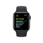 Apple Watch SE (2nd generation) - 40mm - GPS - Midnight Aluminum Case with Midnight Sport Band - Medium / Large-Easily Customizable - With watch bands in a range of styles, materials and colours, and fully customizable watch faces, you can change your watch to fit your mood or the moment