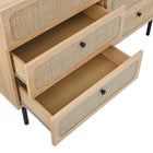 Modway Chaucer 6-Drawer Compact Dresser - Oak-Wood Grain Laminate