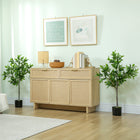 HOMCOM 36" Fake Plants with 345 Leaves - Green - 2 Pack-UV-resistant design suits indoor and outdoor decoration 