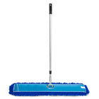 Gritt Commercial All-In-One 48” Microfiber Dust Mop Set with 72" Telescopic Handle-Includes frame, telescopic handle, and mop head components