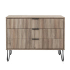Manhattan Comfort DUMBO 35.19" Modern Dresser - Grey-Modern-Contemporary with a taste of Glam - Dresser for Bedroom and Living Room Use.