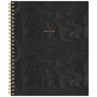 Mead Undated West Village 12 Month Large Weekly/Monthly Fabric Hard Cover Planner - 11" H x 9" W - Bilingual-12 months undated planner