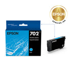 Epson T702 Ink Cartridge - Standard Capacity - Cyan-Worry-free handling - smudge, fade and water resistant prints 