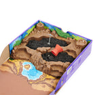 Kinetic Sand Digging for Dinos Dino Dig-Red and black kinetic sand for kids: This Kinetic Sand kit includes black and 1lb red Kinetic Sand that mimics dirt and lava for a realistic excavation experience! Shape your colored sand with the mold!