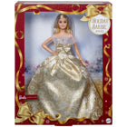 Mattel Barbie Signature 2025 Holiday Barbie Doll - Blonde with Silver & Gold Gown-Shine like a star with the 2025 Holiday Barbie doll, representing the elegance and festive moments of the season!