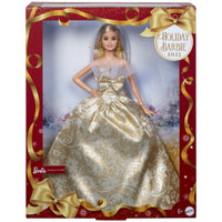 Mattel Barbie Signature 2025 Holiday Barbie Doll - Blonde with Silver & Gold Gown-Shine like a star with the 2025 Holiday Barbie doll, representing the elegance and festive moments of the season!