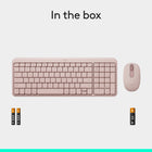 Logitech MK250 Compact Wireless Mouse & Keyboard - Rose-9