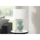 Monarch Specialties 25" H Contemporary Table Lamp - Blue Ceramic / Ivory / Cream Shade-The rotary 3-way switch holds up to 100W tri-bulb (not included), allowing for customizable lighting to create the right ambiance