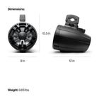 SoundExtreme ExtremeTower Speakers ET08 - 2 Passive Extreme 8 inch Tower Speakers - Black-Multi-color led speakers: addressable RGB LED’s to give you control of every single LED individually (external LED light controller required and sold separately)