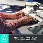 Logitech MX Mechanical Mini Minimalist Wireless Illuminated Keyboard - Linear-Low-profile keys, more comfort: A keyboard layout designed for effortless precision, with a small, compact form factor and low-profile mechanical switches for better ergonomics