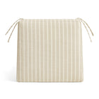 Modway Jax Fabric Dining Chair Seat Cushion - Oatmeal Stripe-Tie-On Corner Straps