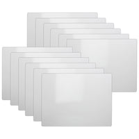 Flipside Products Two-Sided Dry Erase Board, 5" x 7", White, Pack of 12-12 one-sided whiteboards