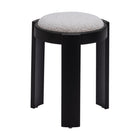 Zuo Banjul Ottoman - Misty Grey-Painted birch wood leg