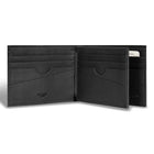 Champs Camo Leather Center Wing Wallet - Black-RFID Lining