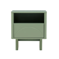 Manhattan Comfort Ella 19.7" Modern Nightstand - Sage Green-Modern Nightstand for Bedroom and Living Room Use