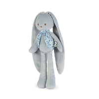 Kaloo Lapinoo Doll Rabbit - Medium - Blue-This cheerful blue rabbit of 13.65 inches has such long ears that you can hang it anywhere to keep it and never lose it