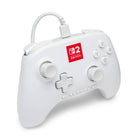 PowerA Advantage Wired Controller for Nintendo Switch 2 with Lumectra - White-On-board Audio Controls: Quickly adjust the volume of your headset, mute your mic and change the EQ mode for a more immersive gaming experience using the audio button on the back of the controller. EQ Modes: Standard, Bass Boost, Immersive
