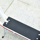 Aosom Youth Street Kick Scooter with 16'' Inflatable Wheel Dual Brakes - White-Adjustable handlebar makes it usable for kids of many ages 