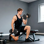Soozier Adjustable 2 x 44lb Weight Dumbbell Set -Adjust weight level to personalize your workout