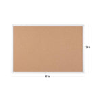MasterVision Maya Antimicrobial Magnetic Cork Board - 36" x 48"-Ideal for public areas including clinics, patient rooms, laboratories, dentists and even schools