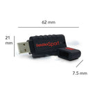 Centon DataStick Sport 64 GB USB 2.0 Flash Drive - Black-Its silicon casing is resistant to shock