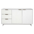 Manhattan Comfort Granville 55.04" Modern Sideboard - White-Modern- Contemporary with a taste of Glam - Sideboard for Dining Room and Living Room Use