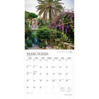 Plato 2026 Gorgeous Gardens Monthly Hanging Wall Calendar - 12" W x 24" H  - English-Use Right Away - 16-month calendar, 12 full monthly pages and beginning with a bonus spread of the final four months of the preceding year with an additional image