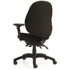 Staples ObusForme Professional Low Back Multi Tilter Office Chair - Petite Seat - Fusion Carbon Fabric - Black-Tension adjustment allows you to rock comfortably, without heavy pushing, reducing muscle fatigue