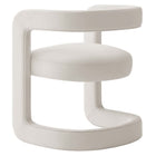 Modway Winslow Performance Velvet Barrel Accent Chair - Alabaster-Fully Assembled