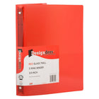 JAM Paper Plastic 0.75" 3-Ring Binder - Red-Colour: Red | Be stylish and organized with colourful binders.