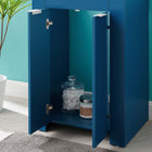 Modway Maybelle 24" Bathroom Vanity - Navy/Black-L-Shaped Metal Pulls