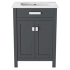 Modway Laguna 24" Bathroom Vanity - Grey/White-Modern Bathroom Vanity