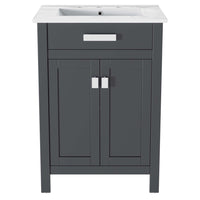 Modway Laguna 24" Bathroom Vanity - Grey/White-Modern Bathroom Vanity