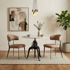 Zuo Loom Dining Chair - Tan - Set of 2-Dimensions: 23.8" L x 21.9" W x 31.5" H
