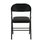 TygerClaw Comfortable Padded Event Chairs with Reinforced Steel Support-Durable black upholstery is easy to wipe clean after use