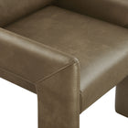 Modway Daven Vegan Leather Dining Armchair - Mushroom-9